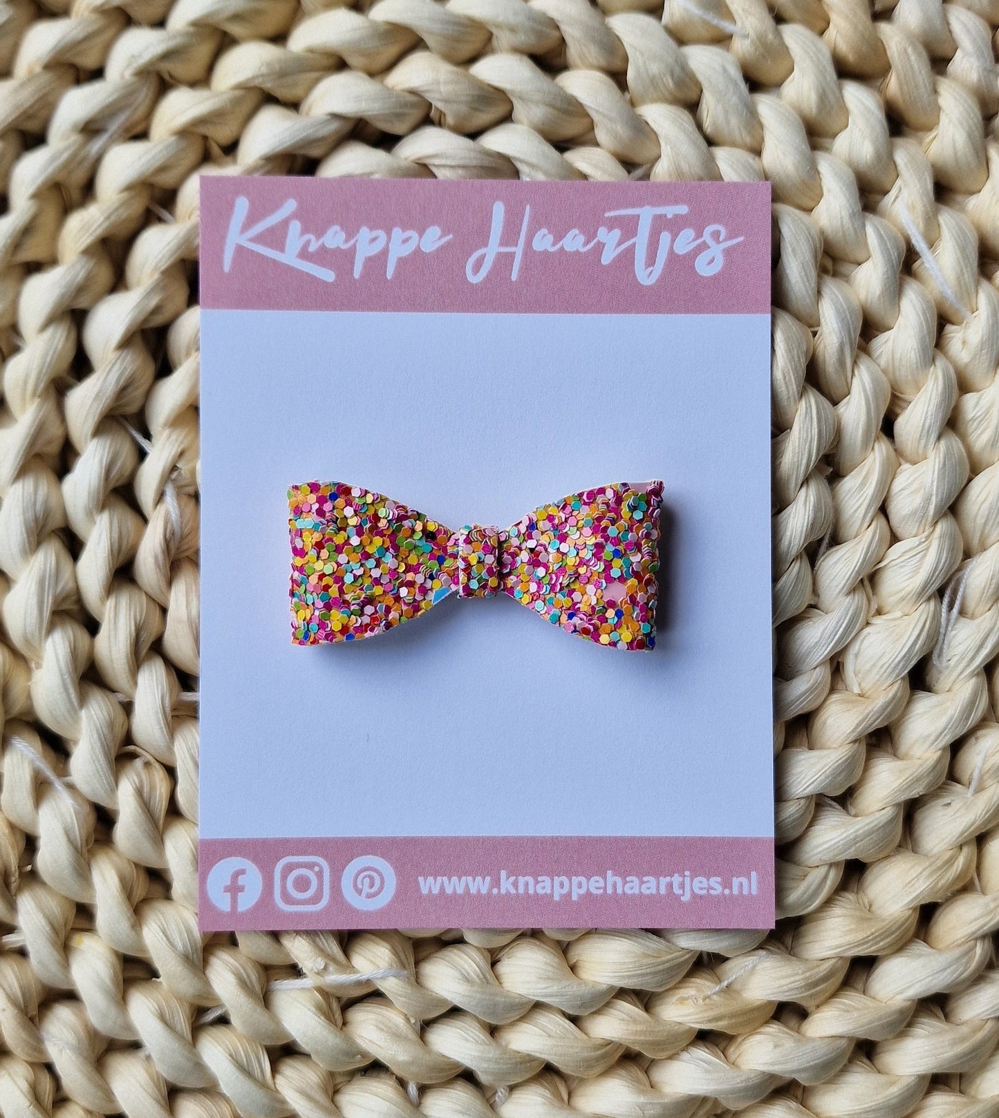 Haarstrikje disco glitter