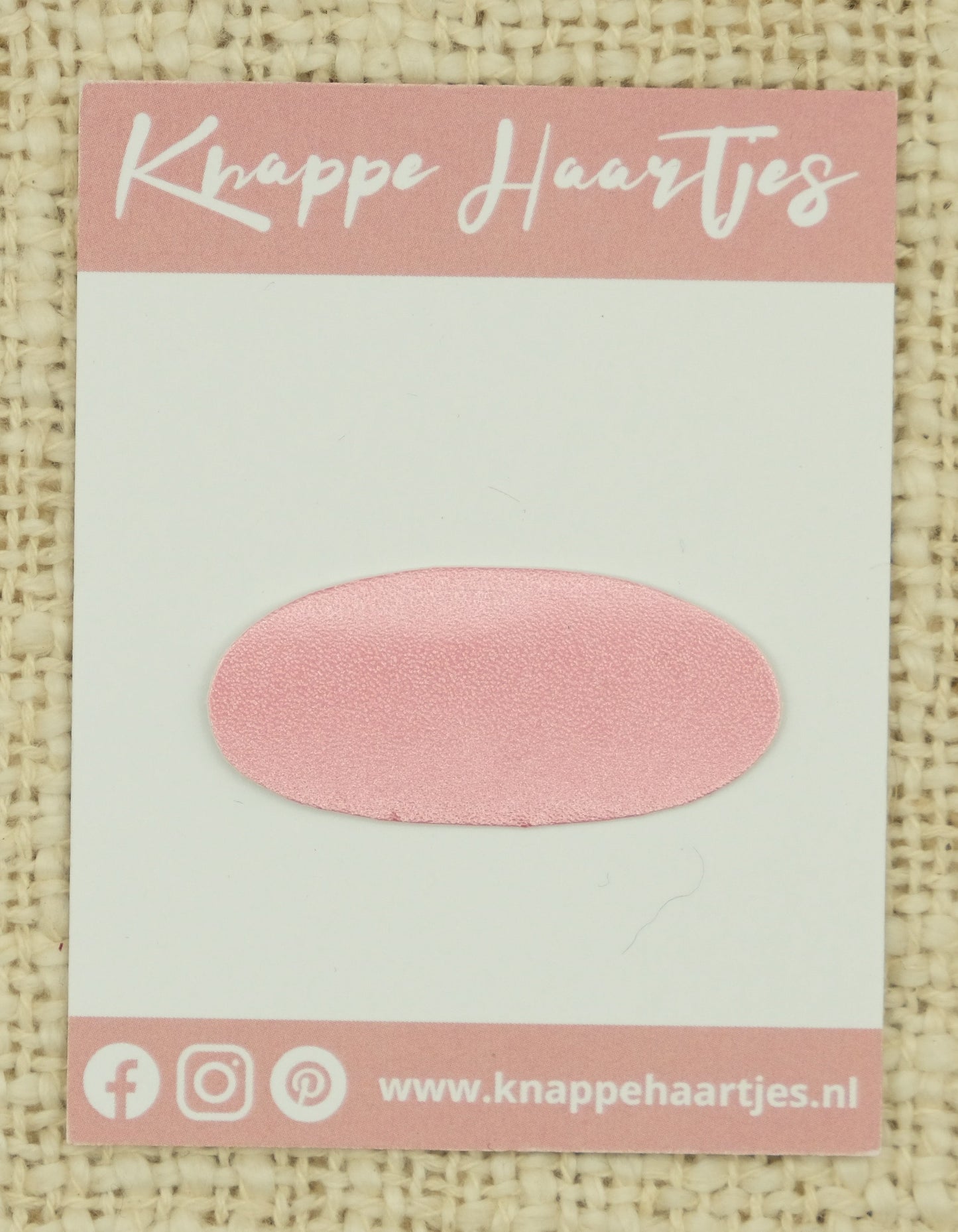 Ovaal roze metallic
