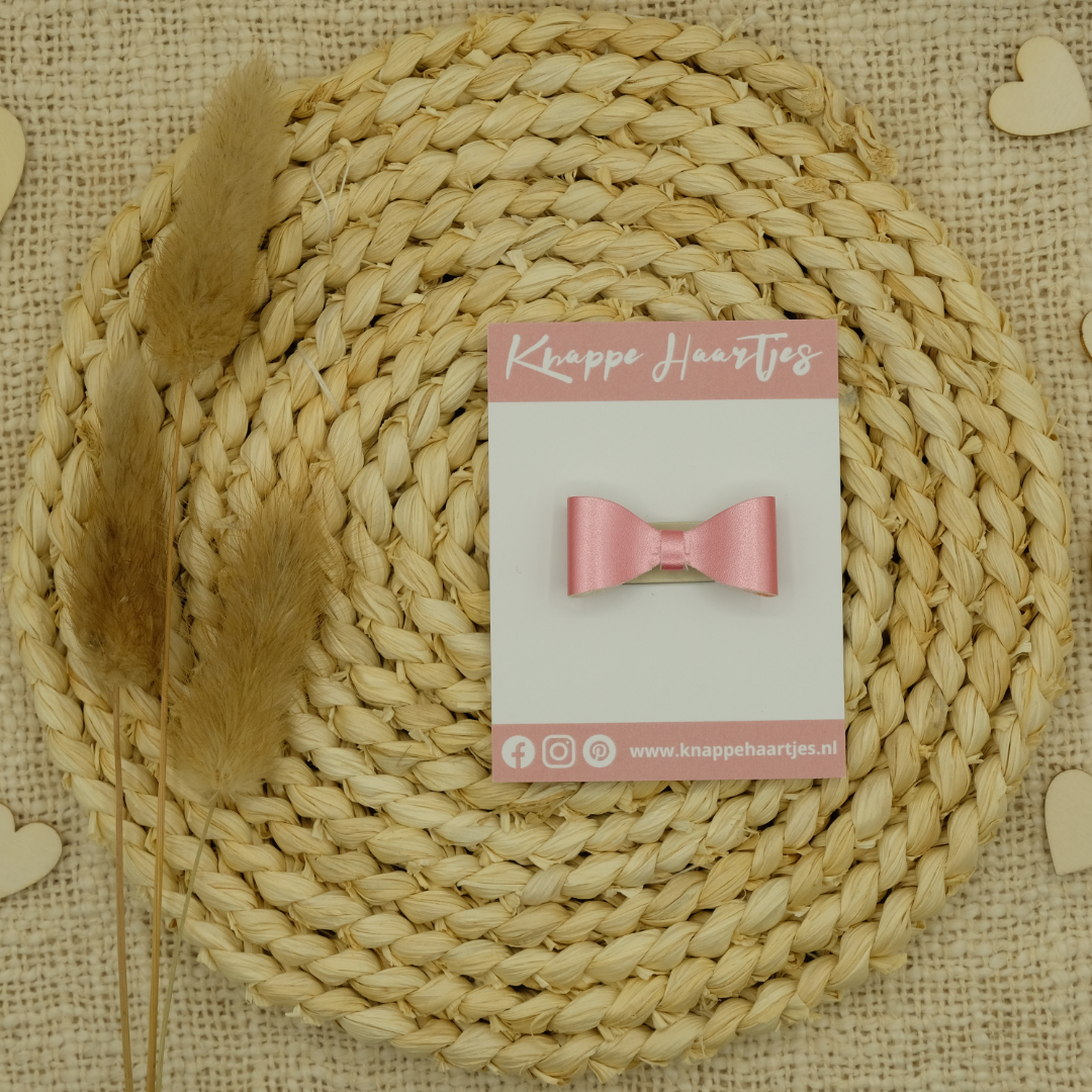 Haarstrikje roze metallic