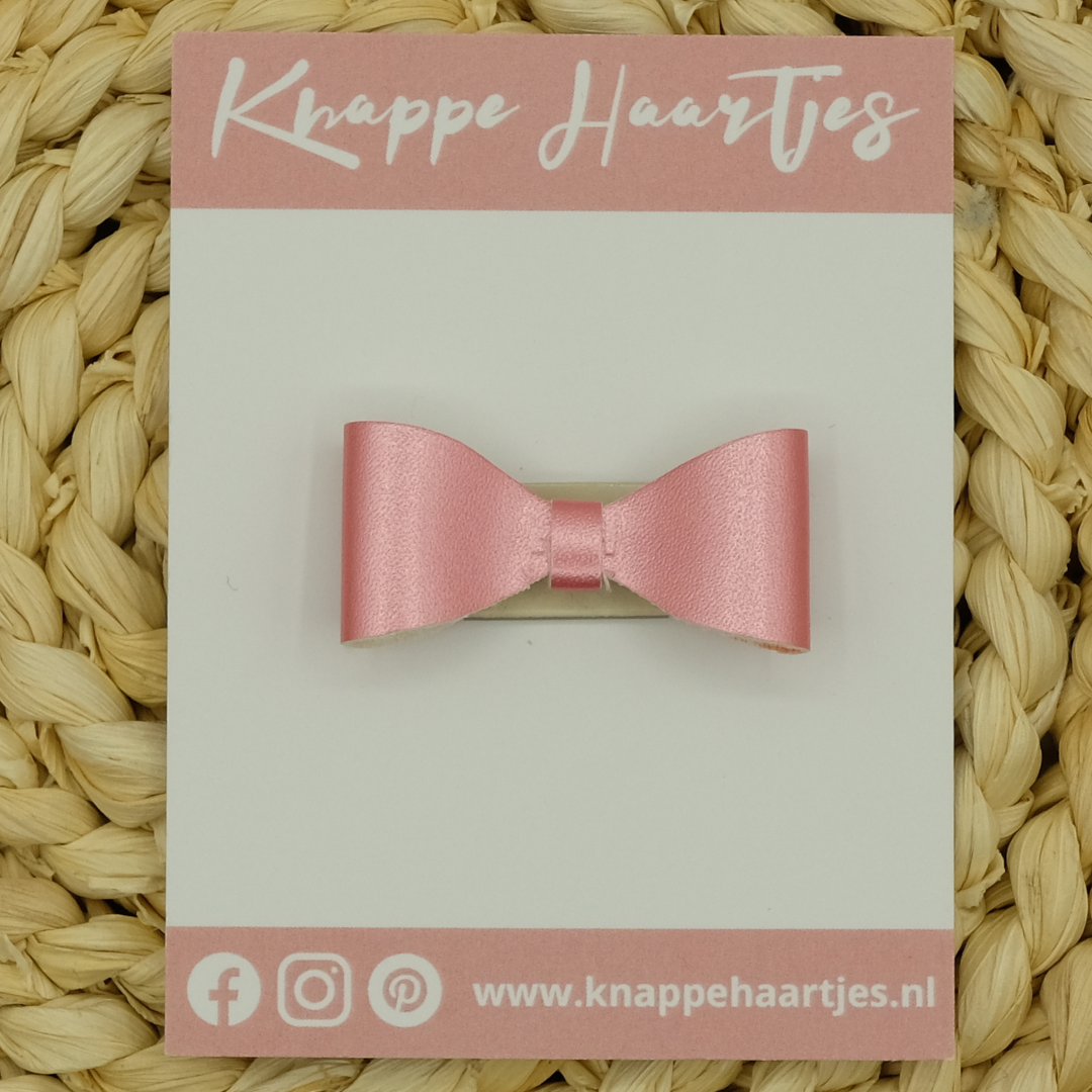 Haarstrikje roze metallic